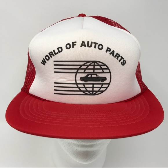 World of Auto Parts Vintage Mesh Foam Trucker Hat - Picture 1 of 8